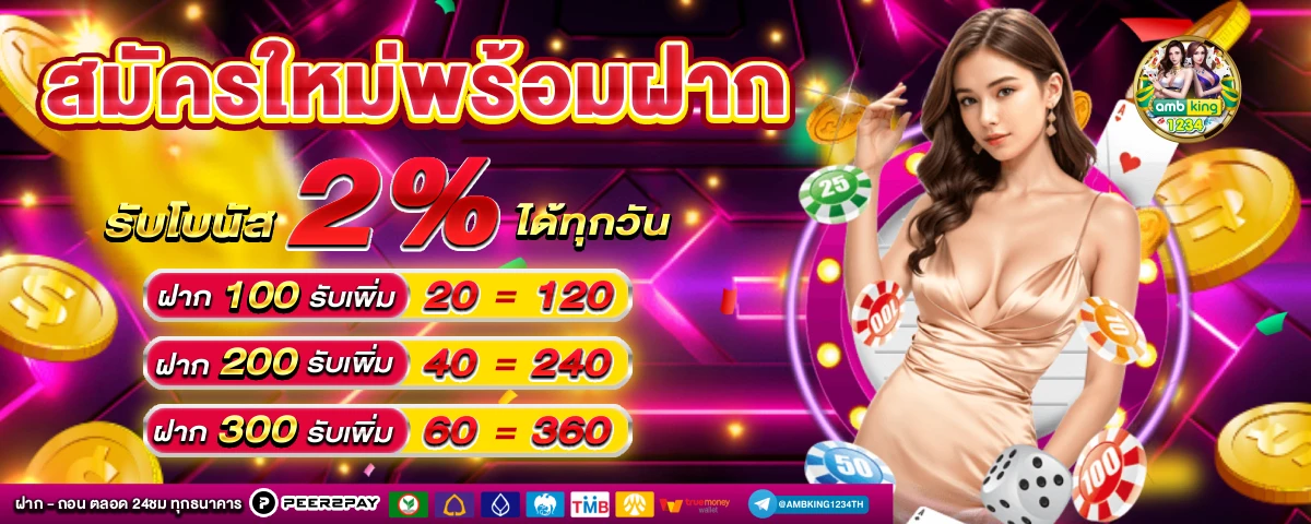 เว็บฝากทรูวอเลท - แบนเนอร์โปรโมชั่น